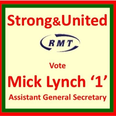 Standing for election as Assistant General Secretary of #RMT trade union. Our union must remain strong, militant and united.