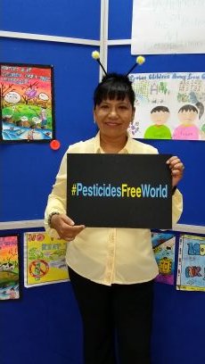 Environmentalist, feminist. Works in PANAP to eliminate pesticides that harm health & environment.  Supports peasant & women struggles for land & resources.