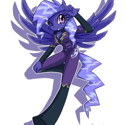 Victim of an unfortunate accident in one of Cloudsdales storm factories Joined The Shadowbolts to escape constant medical supervision Severe mental instabillity