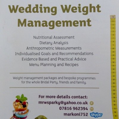dietitian_m's profile picture. Registered UK Dietitian. 
I can assist with 'Wedding Weight Management' and have packages, bespoke programmes for the whole bridal party.
