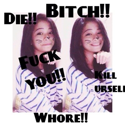 hate page for @goaweyyy bitch fuck u die!! no one likes u, kill urself, Ur worthless!