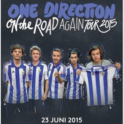 One Direction comes to Gothenburg in Sweden 23rd of June 2015