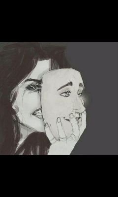The world is completely different through the eyes of a girl with depression