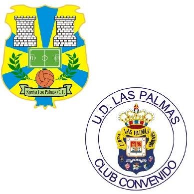 Primer club en la historia de U.D. Las Palmas en llevar su escudo en las equipaciones.