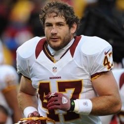 This is the FAN PAGE of Chris Cooley who plays for the Washington Redskins. His number is 47 and his positions are RunningBack, TightEnd , and LB follow back.