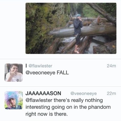 @veeoneeye: there's really nothing interesting going on in the phandom right now is there.