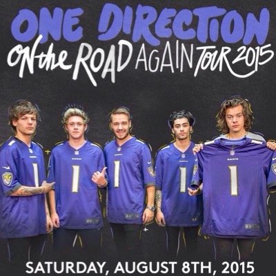 Account for One Directions 2015 OTRA show in Baltimore, Maryland! My goal is to entertain us for the next few months!