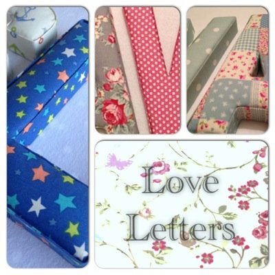 Bristol based mum selling bespoke handmade  fabric letters xxx