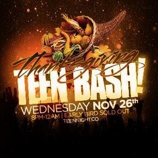 The Inaugural Thanksgiving Eve Teen Bash has arrived in Columbus, Ohio! http://t.co/YxSjc2lnFZ