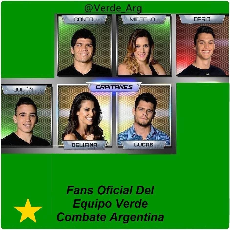 Participantes Actuales del #EquipoVerde: Congo, Mica, Dario, Julián, Delfina, Lucas // Fans Oficial Verde // #Combate // 17.30 a 19 x @canal9oficial.
