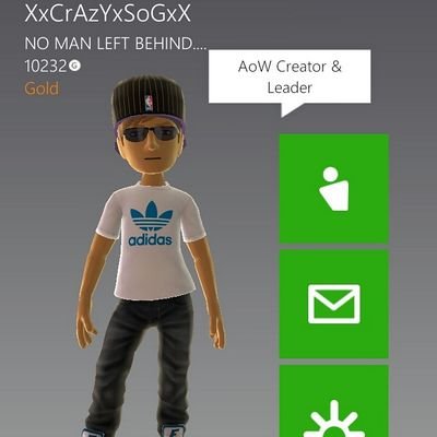 OfficialAoWClan's profile picture. newly found clan on xbox360 if you interested in joing message XxCrAzYxSoGxX XxSnIpZxElItExX Pro Galaxii or Daniel J Shaw to be recruited. must be 14 & hav mic