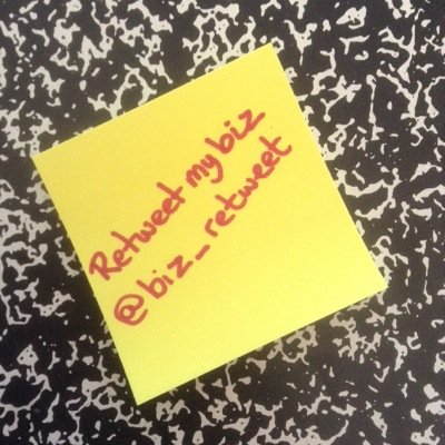 biz_retweet's profile picture. If you run a business, or are a charity looking to raise awareness, Retweet My Biz are here to spread the word! For RT's, add @biz_retweet to your Tweets!