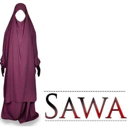 Asalamu 'aleykom wa rahmatuLahi wa barakatuh, SAWA c'est des jilbab confectionnés avec le
plus grand soin et en respect avec les règles du vêtement musulman.