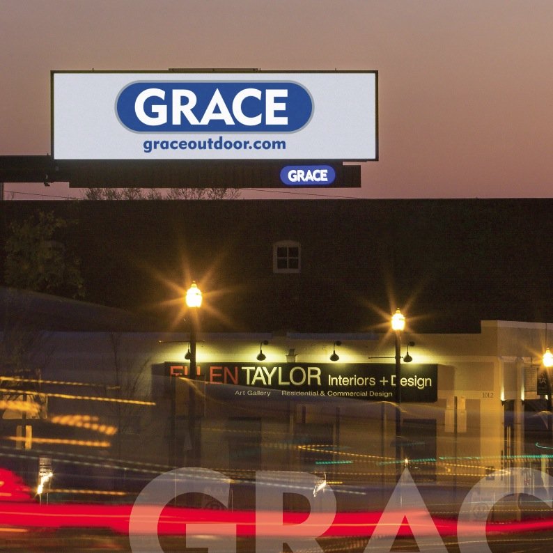 Grace Outdoor is a local boutique billboard company in Columbia, SC. We specialize in great service and flexible pricing.