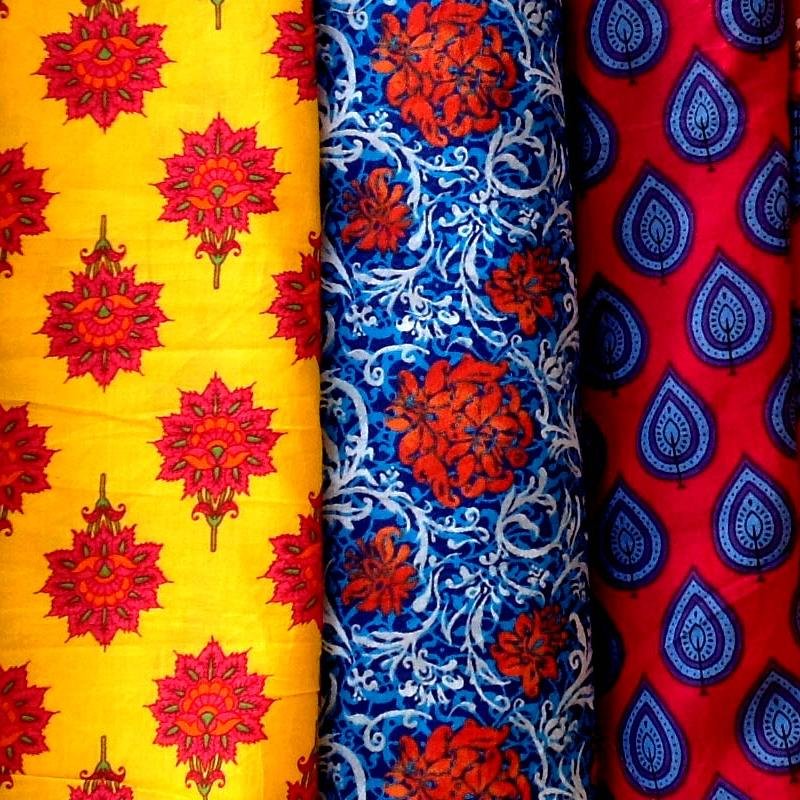 Indian fabrics Cotton block print handloom fabrics homespun fabrics Khadi cotton Printed cottons sheer handloom fabrics etc