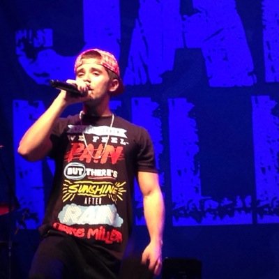 I met and took a picture with @jakemillermusic and most of his crew on 11-10-13 in Boston! Ive been to 2 shows so far! I love jake so much #usagainstthem
