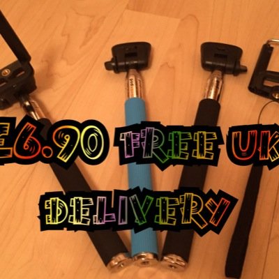 Selfie Sticks at discount prices £6.49 each or.... £12 for 2 £18 for 3 All orders are entitled to UK FREE DELIVERY Contact us for more info! Red, black or blue!