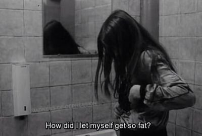 the only thing i want is to be thin :( - ∞