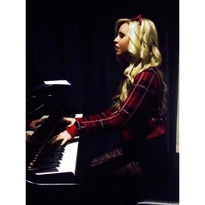 just two girls, morgan and camille, supporting one of their favorite artists tiffany houghton ♡