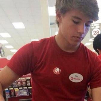 hey its Alex from Target #AlexFromTarget let me scan ur items tonight ;) #whiteboy