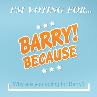 I'm voting for #BarryBecause _____. Largest Independent Philly-based pro-Obama Site Documenting Obama's 2012 Re-Election (85% OF PHILADELPHIA!). By @wilkinsky.