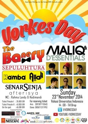 Vokasi Rumpun Kesehatan UI proudly present VORKES DAY on 23rd November 2014 at Vokasi UI //CP: 089694095867