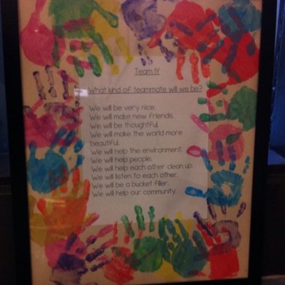 We are a team of first graders hoping to make our world more beautiful one day at a time.