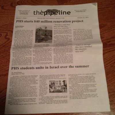 The Twitter handle of the award-winning Pikesville High School newspaper, The Pipeline. The Pipeline covers the news that students want and need to hear.