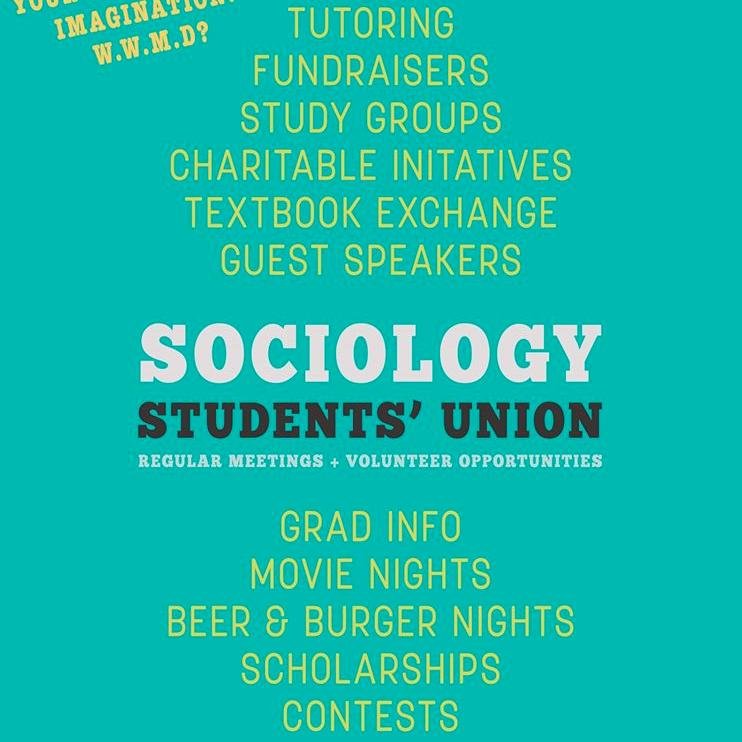 The VIU Sociology Students' Union seeks to connect Sociology students to each other and to their sociological imaginations.