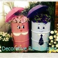 I will let you know how to convert your plastic barrels into a piece of art, and make it more than just water storage