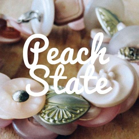 Jewellery made from buttons. No two Peach State pieces are the same. Simple!