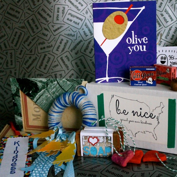 a quarterly subscription box run by @dianapantzmpls, encouraging YOU to spread your own kindness! we are saving the world, y'all! #benicebox