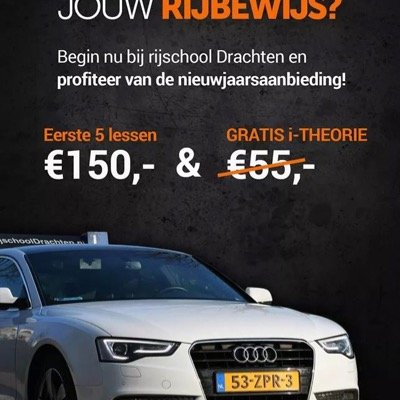 Actie: Eerste vijf rijlessen voor maar 150 euro! En gratis iTheorie!