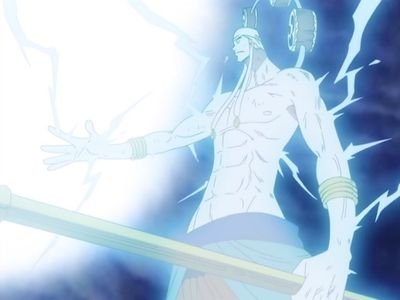 Dios De Skypeia, me comí la Goro Goro No Mi,  Dios del Rayo, Invencible