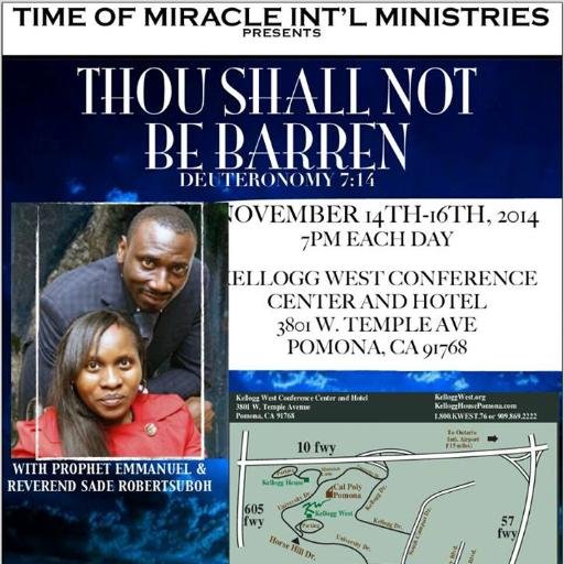 Time of Miracle International Ministry was founded by Prophet Emmanuel Robertsuboh. We are involved in preaching the uncompromising word of God to the nations