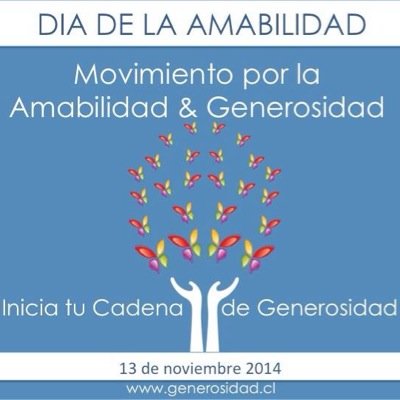 Este 13 de noviembre te invitamos a ser parte de este movimiento por la amabilidad y la generosidad!