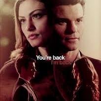 It is me, the one and only Hayley Marshall. I happen to have a child name Hope with Klaus, and in love with Elijah. -You're back...I'm back-