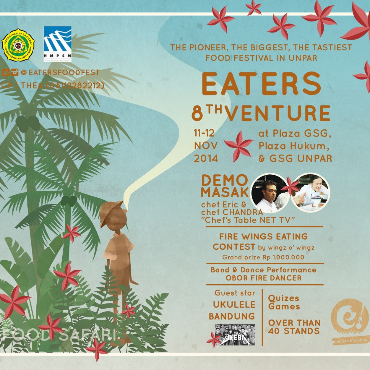 11-12 Nov 2014! The pioneer, the biggest, the tastiest food festival in UNPAR :) #EATERS8thventure