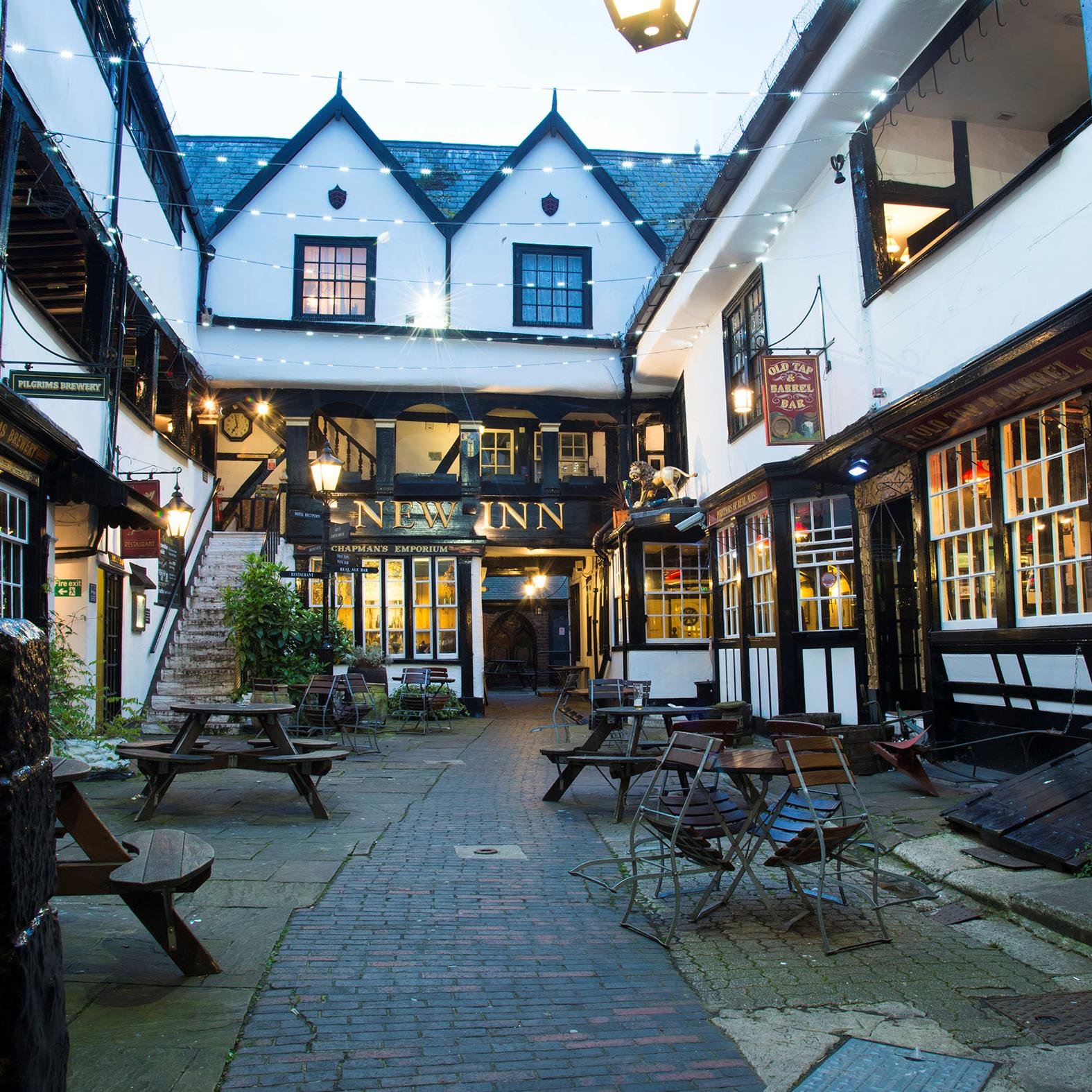 The New Inn Hotel is situated in the heart of Gloucester and dates back to the 15th-century, it is considered to be the finest medieval galleried inn in Britain