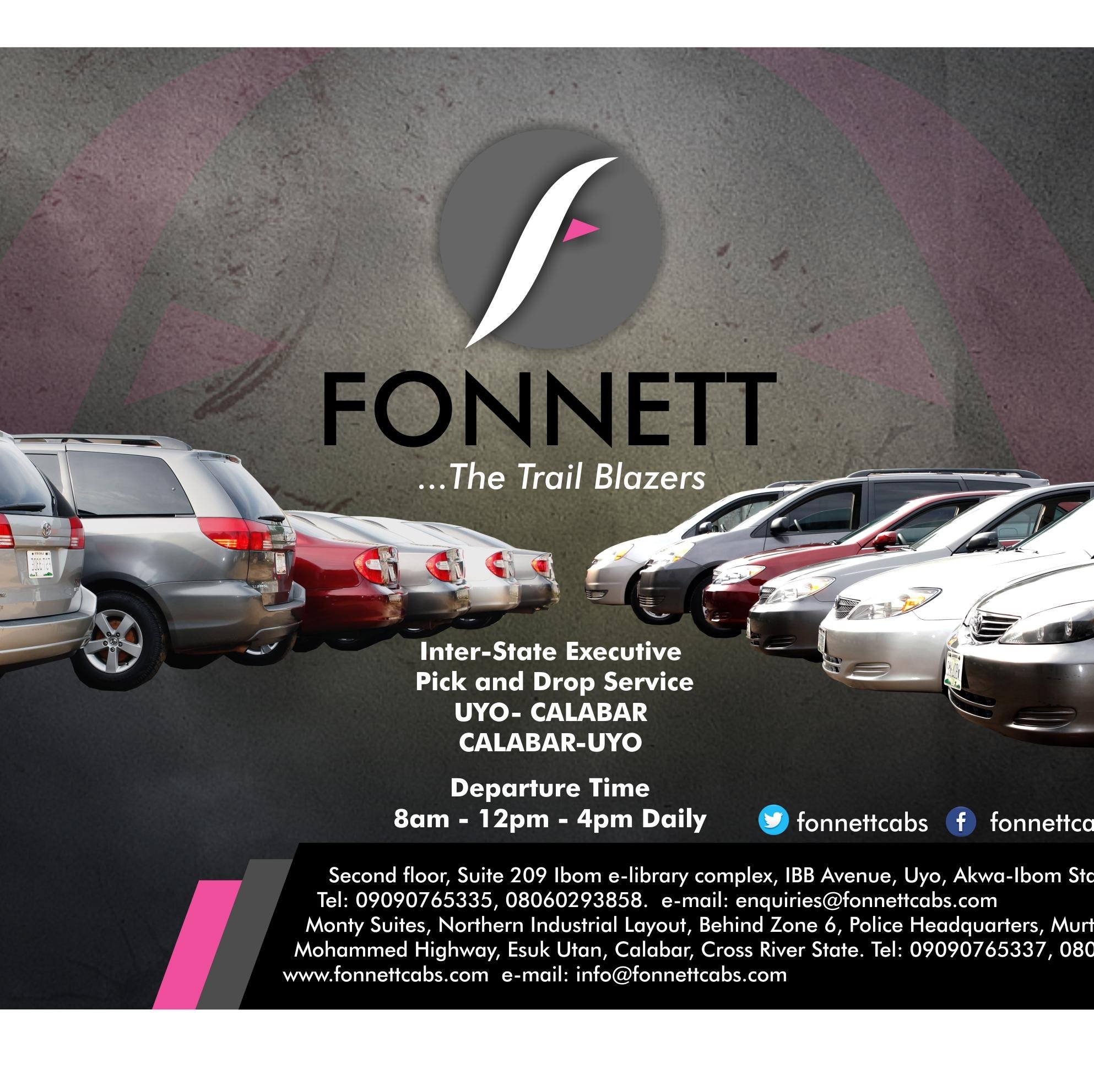 Situated @ the heart of THE PROMISE LAND (Uyo). We Offer: Taxi Service, Hourly Service, Airport Runs, etc We boast choice fleet cars with experienced drivers.