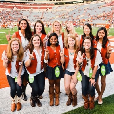 Orange Jackets is one of the oldest student organizations on the University of Texas campus. The women serve as the official hosts to the University.