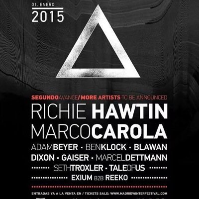RRPP de madrid winter festival, entradas fisicas a partir del dia 8 de octubre.. reservalas por que vuelan!