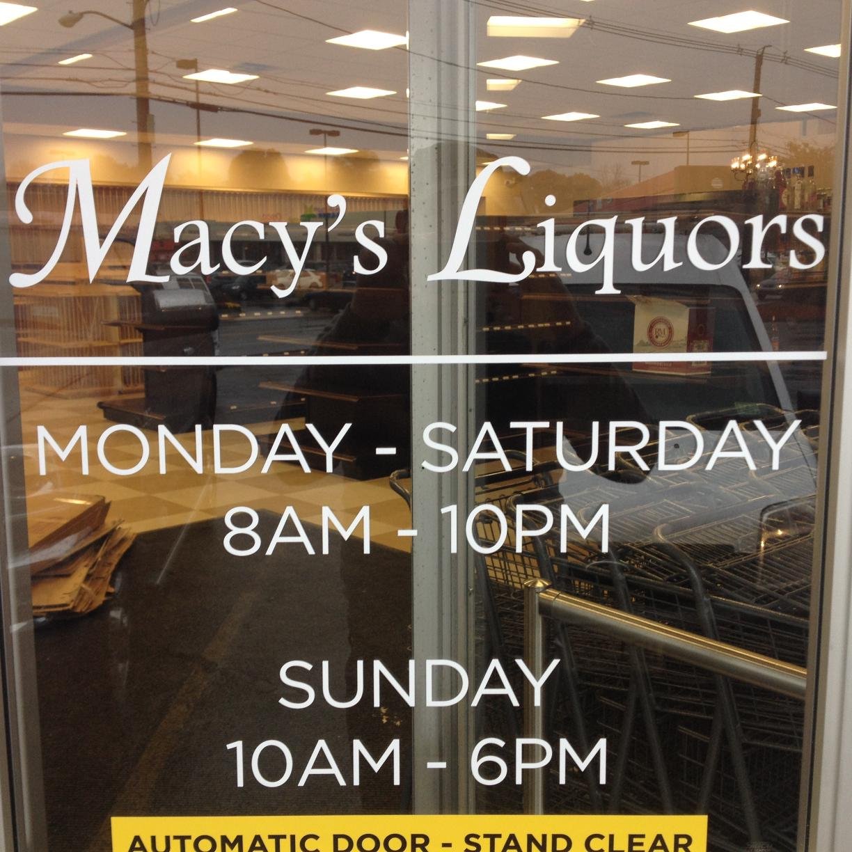 MacysofWaltham's profile picture. We are Macy's Liquors of Waltham, and we specialize in customer service. We offer the largest selection of Fine Wines, Liquor, and Craft Beer in the area!!