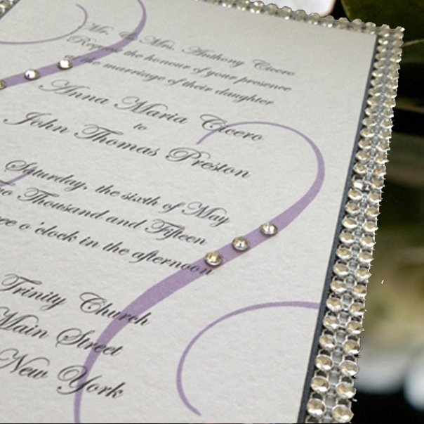 Simply Elegant Invitations with Bling!