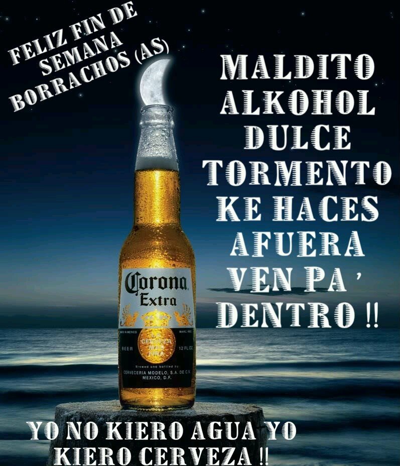 Quiero una cerveza bien fria