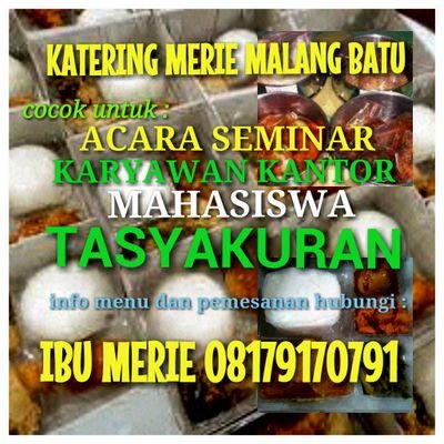 Katering Malang Ibu Merie di 08179170791 #kateringmalang #kulinermalang #malangkotakuliner #kateringmahasiswa #nasikotak #kateringseminar #kateringnasikotak