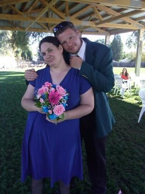 I am still engaged to Andrew Chenoweth. We have not gotten married yet. But we are still married in our hearts to each other.