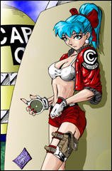 Hey, Bulma Briefs, the one and only. I'm the beautiful daughter of Dr. Briefs.