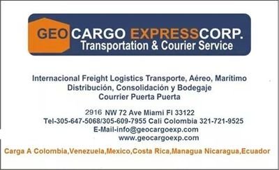 Trasportatio Enbios de carga Centro y sr Ameruca y el carube caillero Especializada en purrta puerta