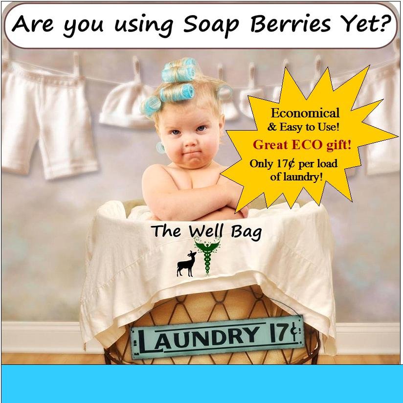 The Well Bag is a natural health and Eco Hub! Natural Hand-Crafted Body products, Eco Art Supplies, Soap Berry Eco Laundry & The Garden Tower!